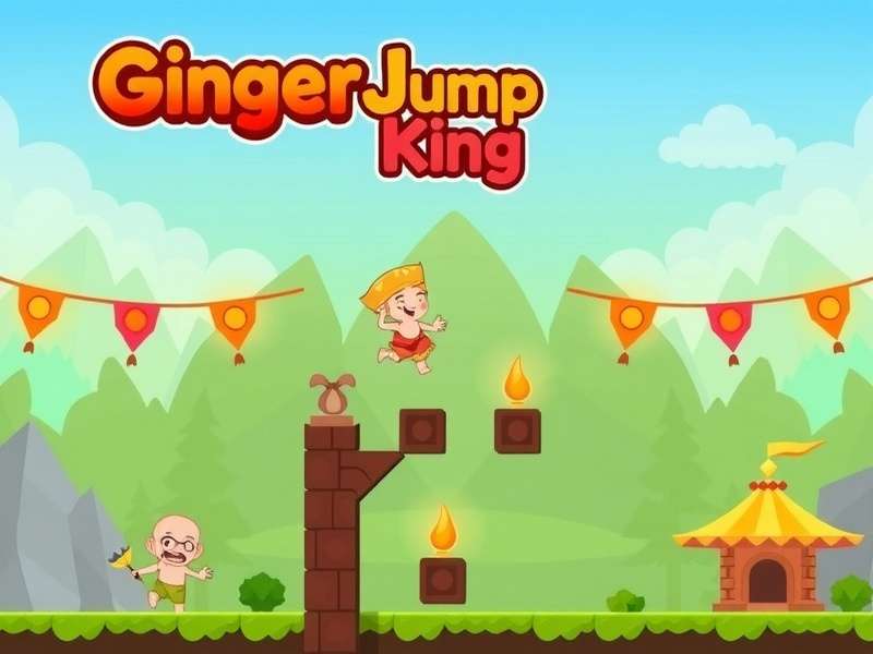 Ginger Jump King Gameplay Screenshot